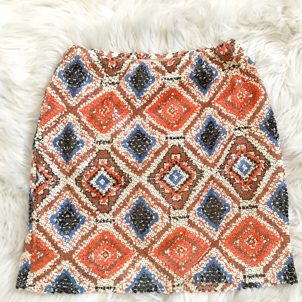 Sequin Mini Skirt 🍊